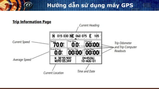 Hướng dẫn sử dụng máy GPS
 