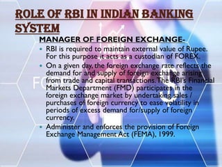 Role of RBI in Indian Banking System | PDF