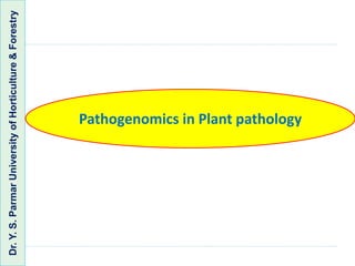 Pathogenomics | PPTX