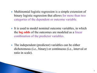 Multinomial Logistic Regression Analysis | PPT