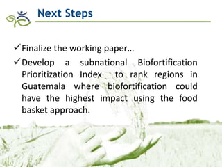 Research advances of HarvestPlus socioeconomic studies in LAC
