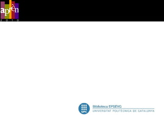 Experiencia en la alfabetización informacional en la Biblioteca de la EPSEVG 