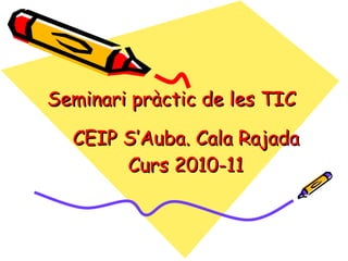 Seminari pràctic de les TIC   CEIP S’Auba. Cala Rajada   Curs 2010-11 