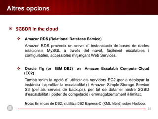 Sistemes concentrats com per exemple els serveis EC2 i S3 d’           Amazon Web Services (AWS). 6
