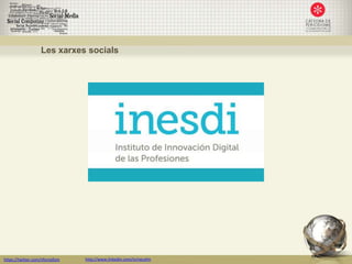 Les xarxes socials




https://twitter.com/nfornellsm   http://www.linkedin.com/in/neusfm
 