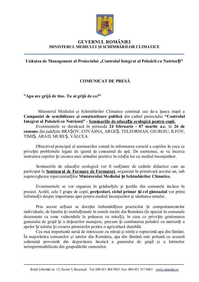 Seminarii Educatie Ecologica Pentru Copii Etapa Vi A Campaniei Inpc