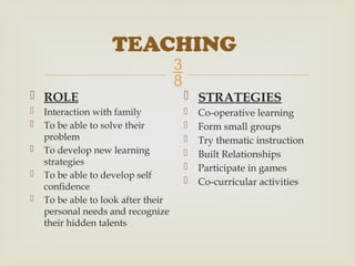 SEMINAR INCLUSIVE EDUCATION integrated learning | PPTX