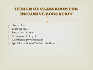 SEMINAR INCLUSIVE EDUCATION integrated learning | PPTX