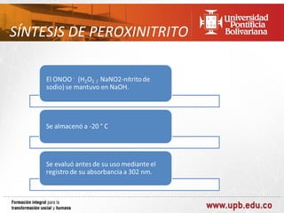 SÍNTESIS DE PEROXINITRITO
 