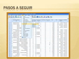 PASOS A SEGUIR
 