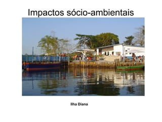 Impactos sócio-ambientais
Ilha Diana
 