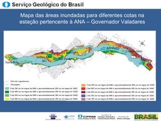 Mapa das áreas inundadas para diferentes cotas na
             estação pertencente à ANA – Governador Valadares



                                                   São Pedro
                                   Sta Terezinha               Universitário
                       JKIII
                   Jardim Alice
                                  São Paulo
Santa Rita              JKI
 