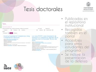PROGRAMA DEPROGRAMA DE
DOCTORADODOCTORADO
FORMACIÓN EN LAFORMACIÓN EN LA
SOCIEDAD DELSOCIEDAD DEL
CONOCIMIENTOCONOCIMIENTO...