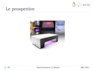 Le prospettive




107              Evento Accademia "C. Olivetti"   08/11/2011
 