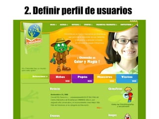 2. Definir perfil de usuarios 