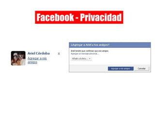 Facebook - Privacidad 