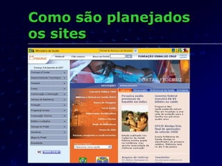Como são planejados os sites 