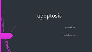apoptosis
presentado por:
Jessica bueno mora
 