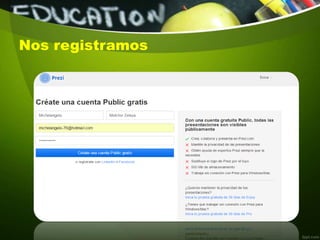 Nos registramos
 