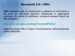 Seminario "Web 2.0 per la Statistica"