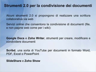 Seminario "Web 2.0 per la Statistica"