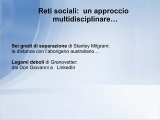 Seminario "Web 2.0 per la Statistica"