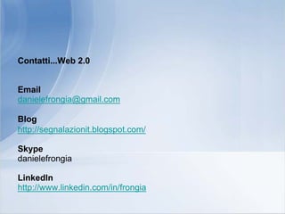 Seminario "Web 2.0 per la Statistica"