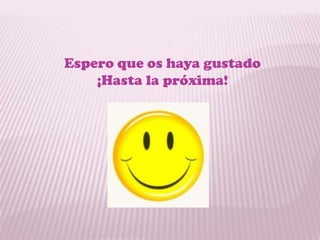 Espero que os haya gustado
    ¡Hasta la próxima!
 