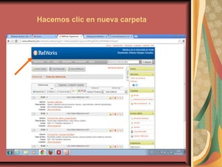 Hacemos clic en nueva carpeta

 