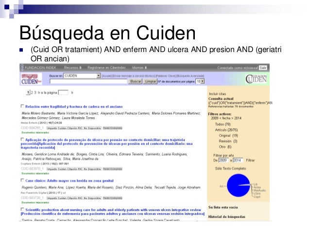 Búsqueda en Cuiden