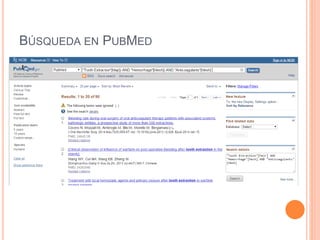 BÚSQUEDA EN PUBMED
 