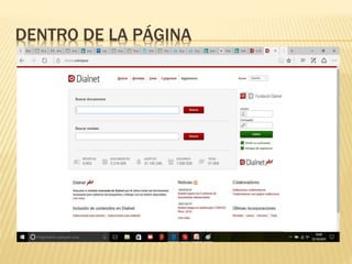 DENTRO DE LA PÁGINA
 