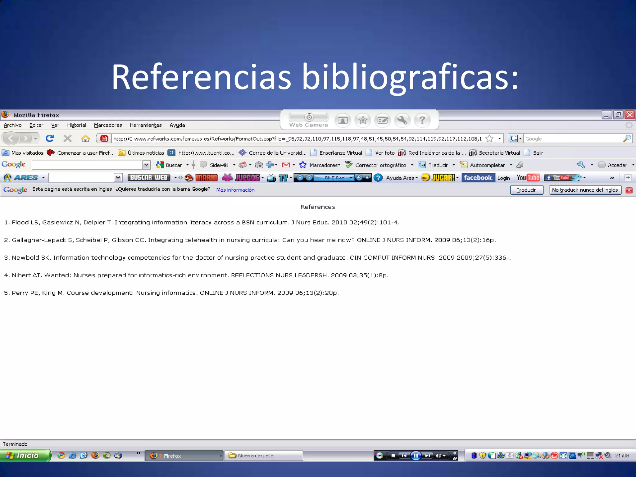 Referencias bibliograficas: