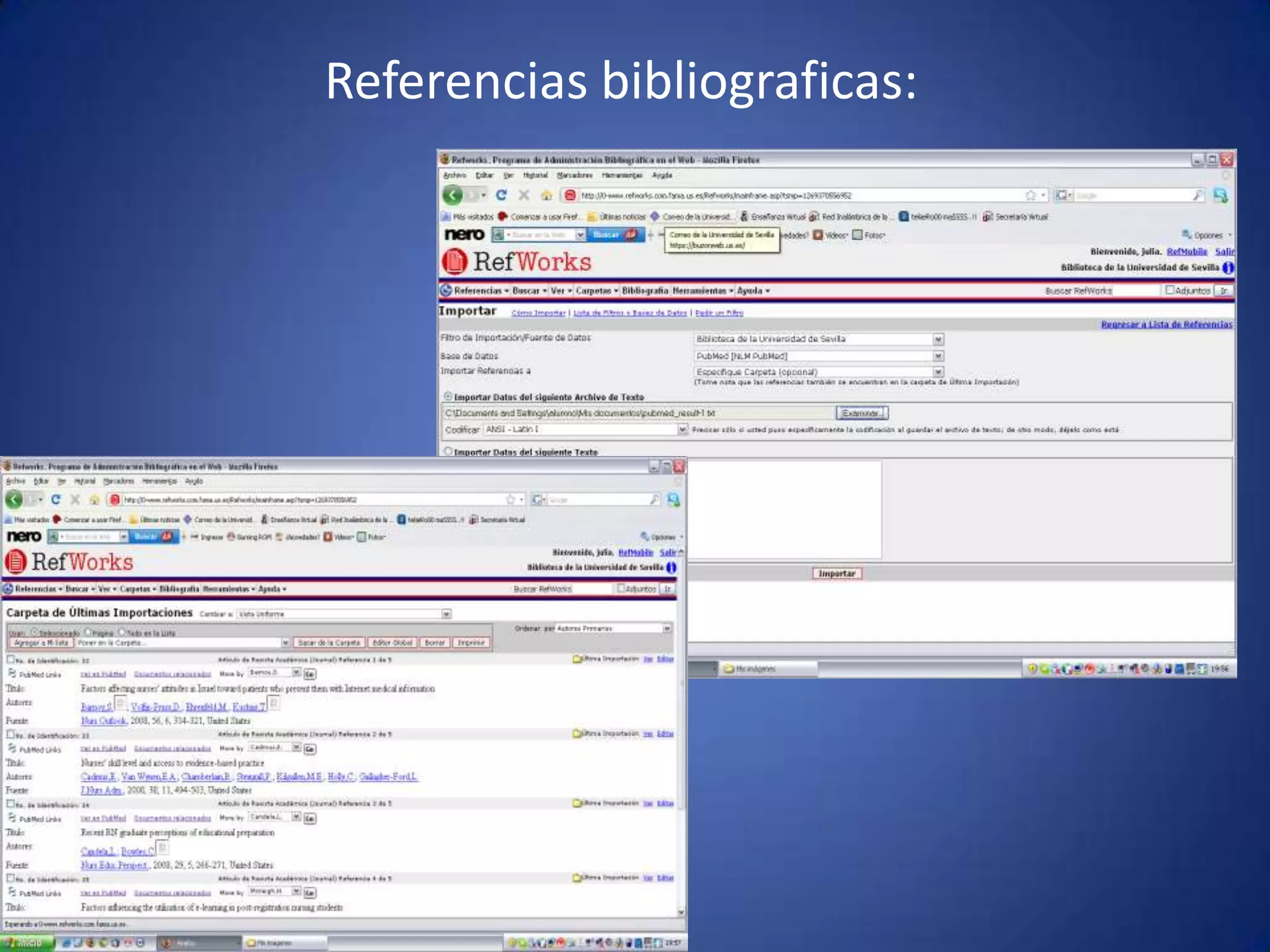 Referencias bibliograficas:
