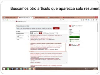 Buscamos otro artículo que aparezca solo resumen.
 