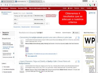 Obtenemos 4
resultados que se
adecuan a nuestros
criterios
 