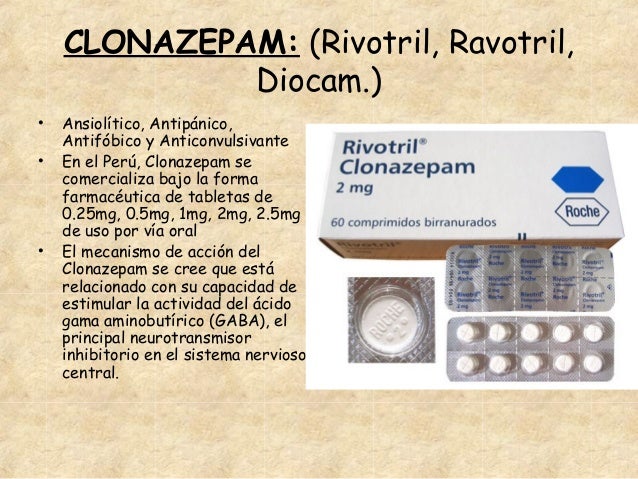 sobredosis del clonazepam de 2mg