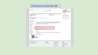 Pinchamos en la dirección URL
 