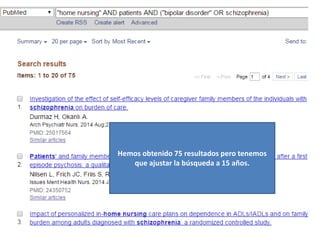 Hemos obtenido 75 resultados pero tenemos
que ajustar la búsqueda a 15 años.
 