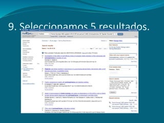 9. Seleccionamos 5 resultados.
 