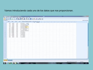 Vamos introduciendo cada uno de los datos que nos proporcionan.
 
