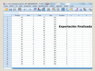 Exportación finalizada
 