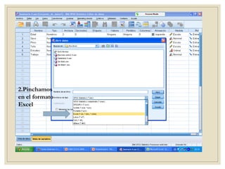 2.Pinchamos
en el formato
Excel
 