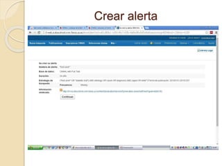 Crear alerta
 