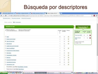 Búsqueda por descriptores
 