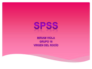 Seminario 4 estadistica: SPSS y EXCEL