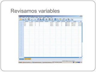 Revisamos variables
 
