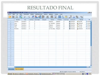 RECODIFICACIÓN DE DATOS
 