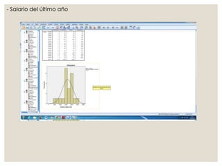 - Salario del último año
 