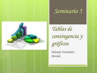 Tablas de
contingencia y
gráficos
Yolanda Fernández
Morodo
Seminario 5
 